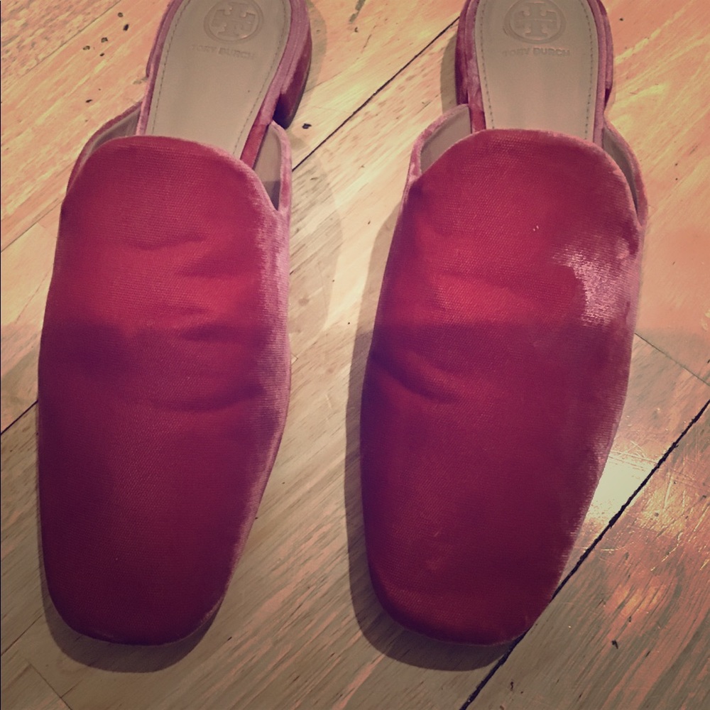 Tory Burch Velvet Mules